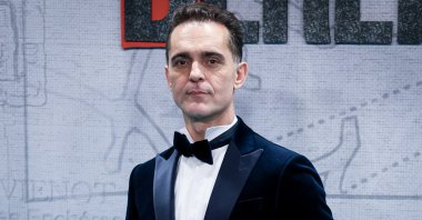 Spanish actor Pedro Alonso attends the "BERLIN" premiere at Palacio de Cibeles, Madrid, Spain, Nov. 28, 2023. (Getty Images Photo)