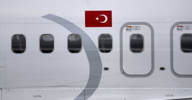 Turkish Airlines Boeing 737 Max8 is seen at Riga Airport, Riga, Latvia, July 3, 2024. (EPA Photo)