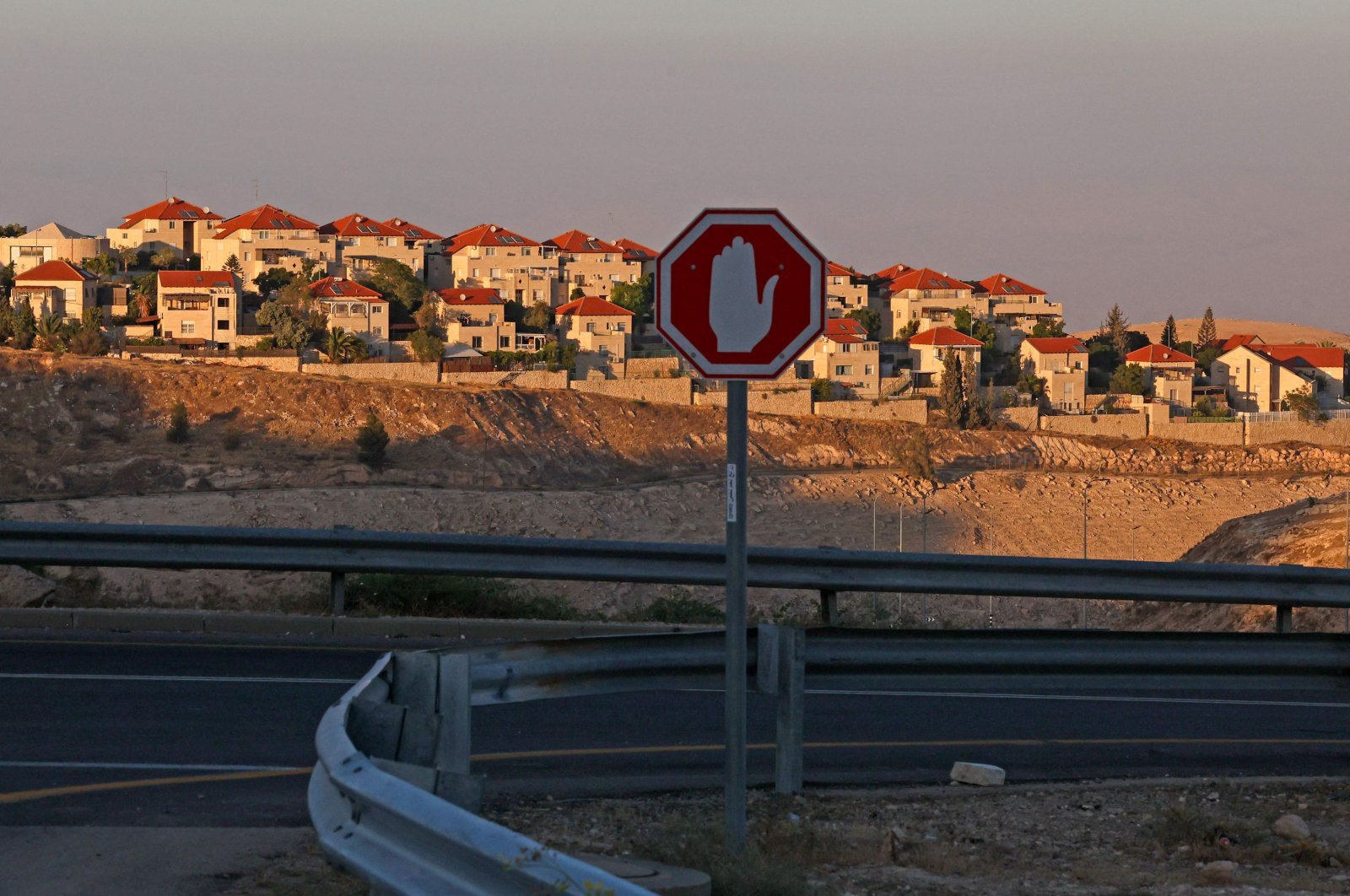 The illegal Israeli settlement of Maale Adumim in the occupied West Bank on the outskirts of Jerusalem, June 28, 2024. (AFP Photo)