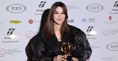 Monica Bellucci attends the 64th &quot;Globo d&#039;Oro&quot; Award at Accademia Tedesca Roma Villa Massimo, Rome, Italy, July 3, 2024. (Getty Images)