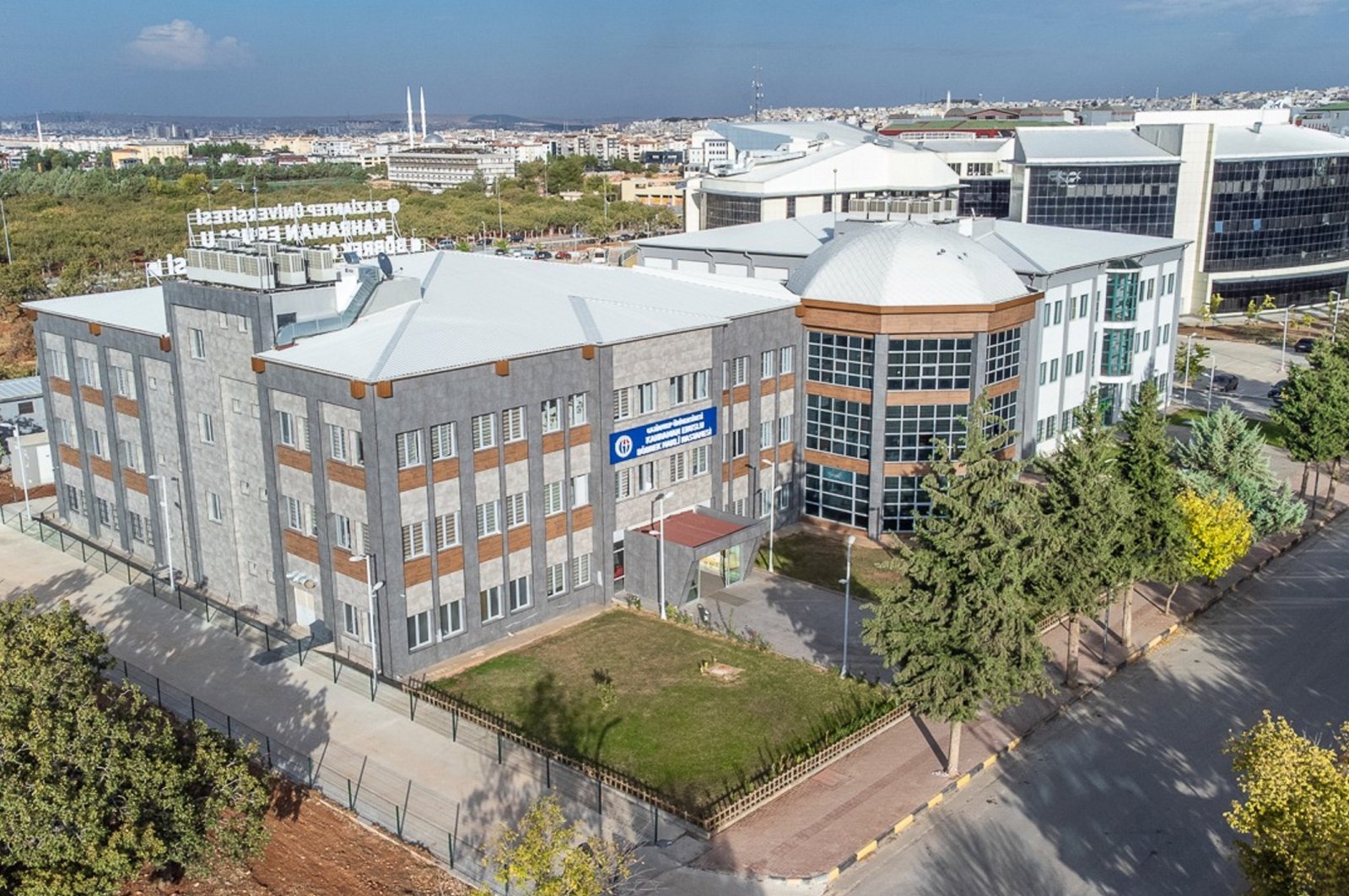 An aerial view of Kahraman Eruslu Kidney Transplant Hospital, Gaziantep, Türkiye, July 6, 2024. (AA Photo)