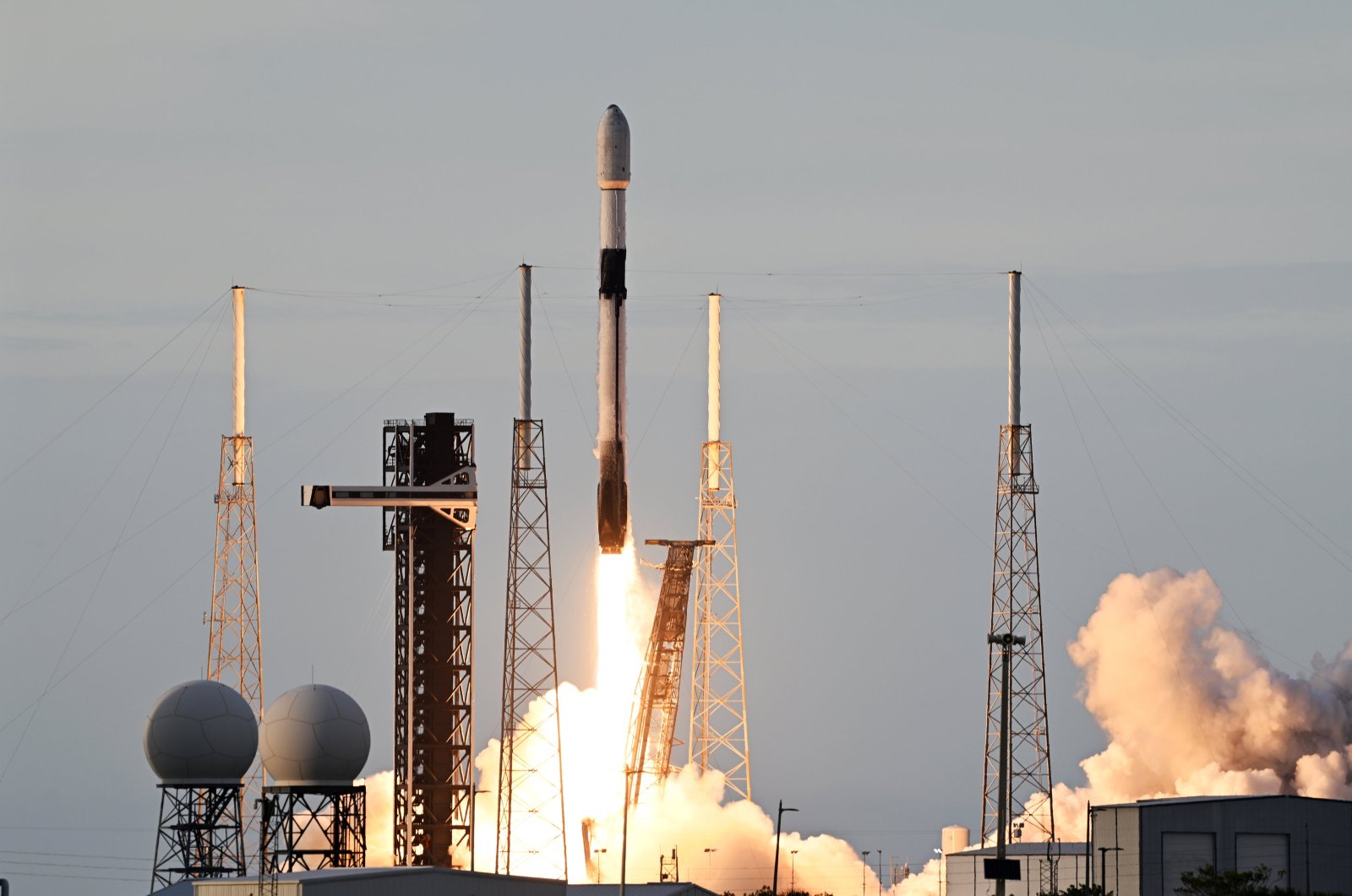 Türkiye&#039;s first homegrown communications satellite, Türksat 6A, was sent into space with SpaceX&#039;s Falcon 9 rocket from the Cape Canaveral Space Force Station, Florida, U.S., July 8, 2024. (AA Photo)