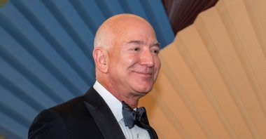 Amazon CEO Jeff Bezos arrives for an official State Dinner held by U.S. President Joe Biden in honor of Japanese Prime Minister Fumio Kishida at the White House, Washington, U.S., April 10, 2024. (Reuters Photo)