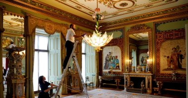The East Wing of Buckingham Palace in London is being opened to visitors for the first time this summer, when special guided tours of the Principal Floor will be available in July and August. (dpa Photo)