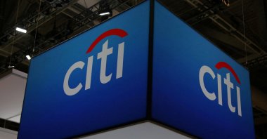 The Citigroup Inc (Citi) logo is seen at the SIBOS banking and financial conference in Toronto, Ontario, Canada, Oct. 19, 2017. (Reuters Photo)