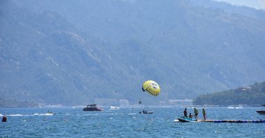 A general view of the seaside in Muğla province, Türkiye, July 13, 2024. (AA Photo)