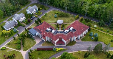 Gülenist Terror Group (FETÖ) ringleader Fetullah Gülen's residence is seen from above, Pennsylvania, U.S., May 28, 2024. (AA Photo)
