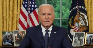 U.S. President Joe Biden delivers an address to the nation from the Oval Office of the White House, Washington, U.S., July 14, 2024. (Reuters Photo)