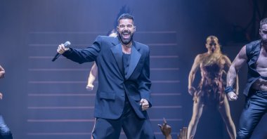Ricky Martin performs in concert at Coliseum A Coruna, Spain, July 9, 2024. (Getty Images Photo)