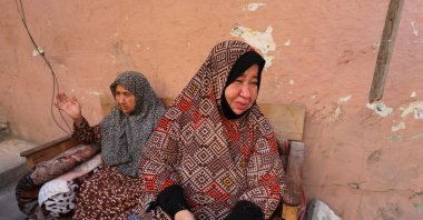 Palestinian women react at the site of an Israeli strike on a house, amid the Israel assaults, Gaza Strip, Palestine, July 16, 2024. (Reuters Photo)