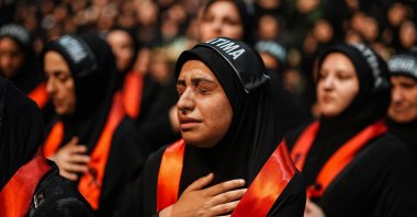 Women participate in the annual "Universal Ashura Mourning Ceremony," Istanbul, Türkiye, July 16, 2024. (AA Photo)