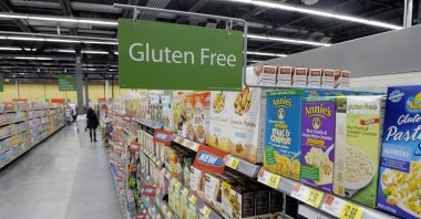 A view of the gluten-free section of a market, New York, U.S., Oct. 31, 2013. (Getty Images Photo)