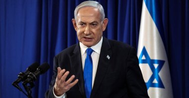 Israeli Prime Minister Benjamin Netanyahu addresses a press conference in Tel Aviv, Israel, July 13, 2024. (AFP Photo)