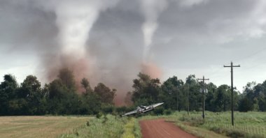 This image released by Universal Pictures shows a scene from &quot;Twisters.&quot; (AP Photo)