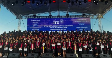 Istanbul Technical University (ITU) hosts its 2023-2024 graduation ceremony at the ITU Stadium, Istanbul, Türkiye July 5, 2024. (AA Photo) 