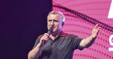 Youth and Sports  Minister  Osman Aşkın Bak speaks at the preference support program for students taking the university exam called &quot;Student First,&quot; Istanbul, Türkiye, July 21, 2024. (AA Photo)