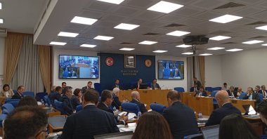 Legislators debate an animal protection bill at a subcommittee meeting at the Turkish Parliament, Ankara, Türkiye, July 22, 2024. (IHA Photo)