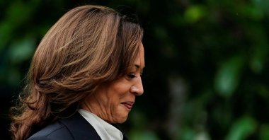 U.S. Vice President Kamala Harris arrives to address the women and men&#039;s National Collegiate Athletic Association (NCAA) Champion teams in her first public appearance since President Joe Biden dropped out of the 2024 race, White House, Washington, U.S., July 22, 2024. (Reuters Photo)