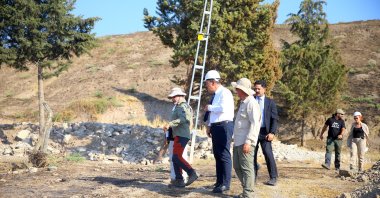 Members of the Scientific and Technological Research Council of Türkiye (TÜBİTAK) team conduct research for Türkiye&#039;s earthquake hazard map and active fault lines. (AA Photo)