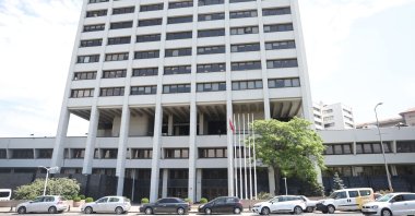 The headquarters of the Central Bank of the Republic of Türkiye (CBRT), Ankara, Türkiye, June 9, 2023. (AFP Photo)