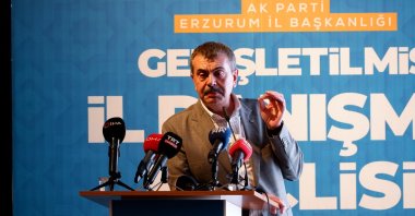 National Education Minister Yusuf Tekin speaks at an event, Erzurum, eastern Türkiye, July 13, 2024. (İHA Photo)