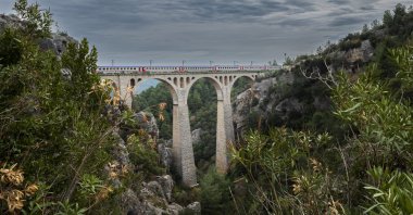 The historical Varda Viaduct train bridge in Tarsus district of Mersin, Türkiye, Oct. 1, 2023. (Getty Images)