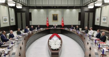 President Recep Tayyip Erdoğan chairs the National Security Council (MGK) meeting in Ankara, July 25, 2024. (AA Photo)