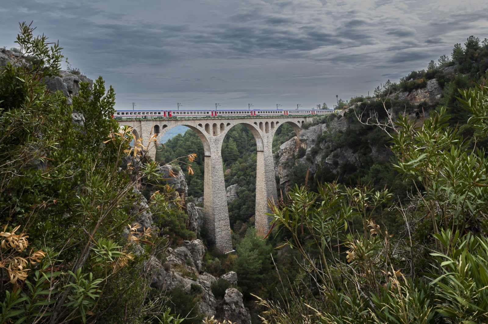 The historical Varda Viaduct train bridge in Tarsus district of Mersin, Türkiye, Oct. 1, 2023. (Getty Images)