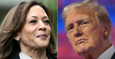 This photo combination shows U.S. Vice President Kamala Harris and former U.S. President Donald Trump. (AFP Photo)