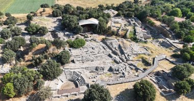 Situated in Tevfikiye village, Çanakkale, the Troy site was inscribed on UNESCO&#039;s World Heritage List in 1998, Çanakkale, Türkiye, July 29, 2024. (IHA Photo)