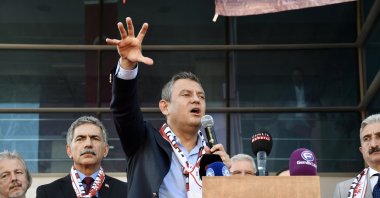 Republican People’s Party (CHP) leader Özgür Özel speaks at an event in Bursa, northwestern Türkiye, July 27, 2024. (AA Photo)