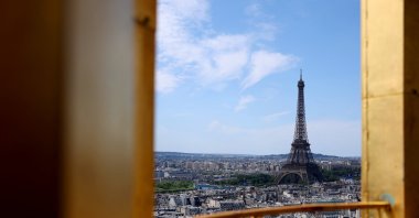 A general view of the Eiffel Tower, as seen from the Hotel des Invalides, Paris, France, July 28, 2024. (Reuters Photo)
