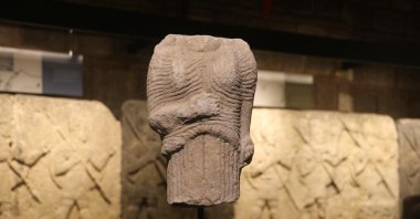 The kore torso that was withdrawn from sale at a London auction house and returned to Türkiye after proving its Anatolian origin is now awaiting its display day at the Museum of Anatolian Civilizations, Ankara, Türkiye, July 30, 2024. (DHA Photo)