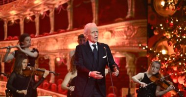 Spanish star tenor Jose Carreras performs in Leipzig, Germany, Dec. 14, 2023. (Getty Images Photo)