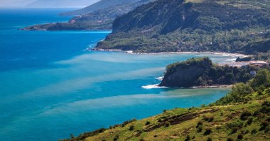 In this undated photo, a scenic view of Black Sea coast is seen near the village of Curunlu, Bartın province, Türkiye. (Getty Images Photo)