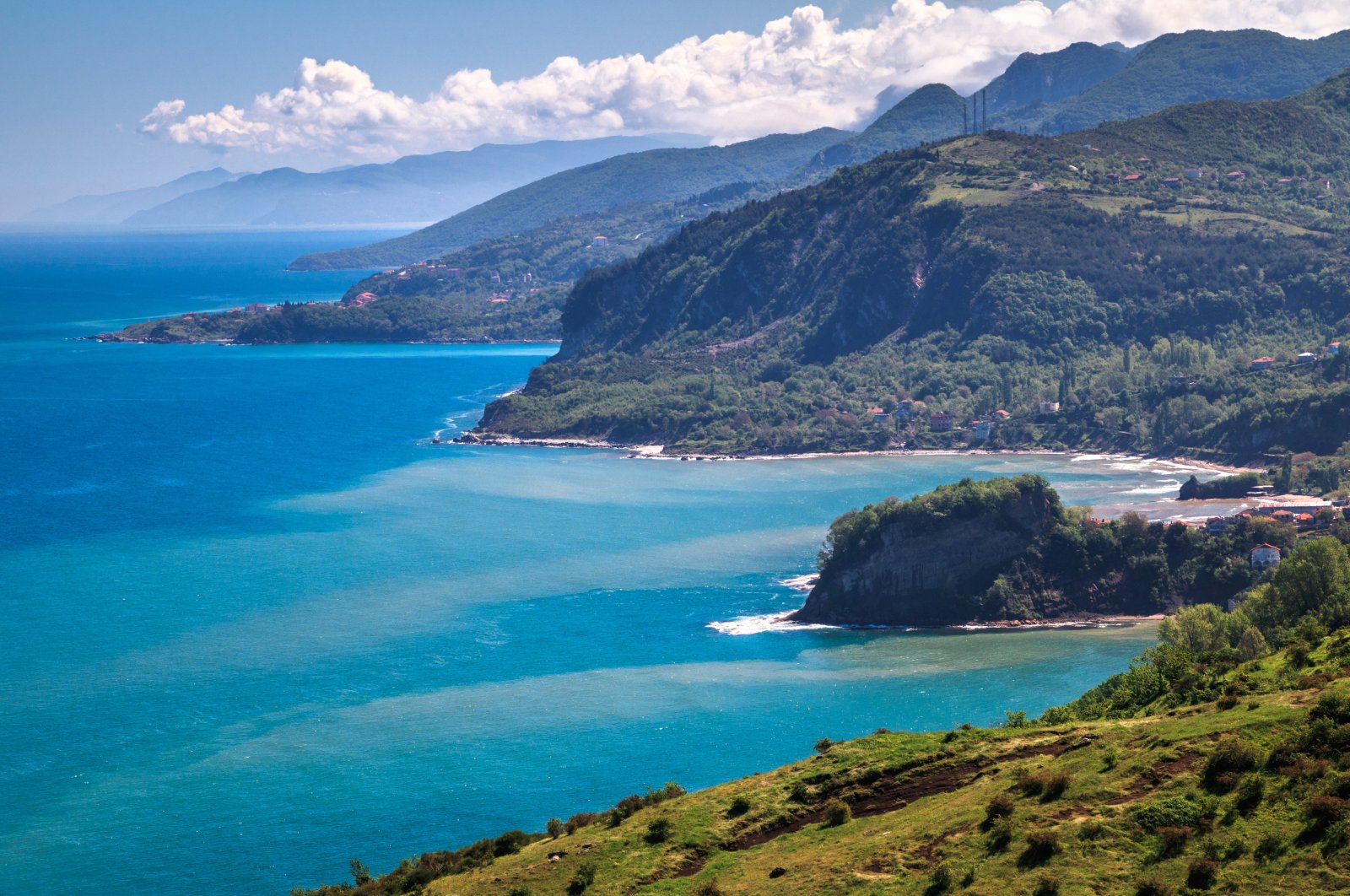 In this undated photo, a scenic view of Black Sea coast is seen near the village of Curunlu, Bartın province, Türkiye. (Getty Images Photo)