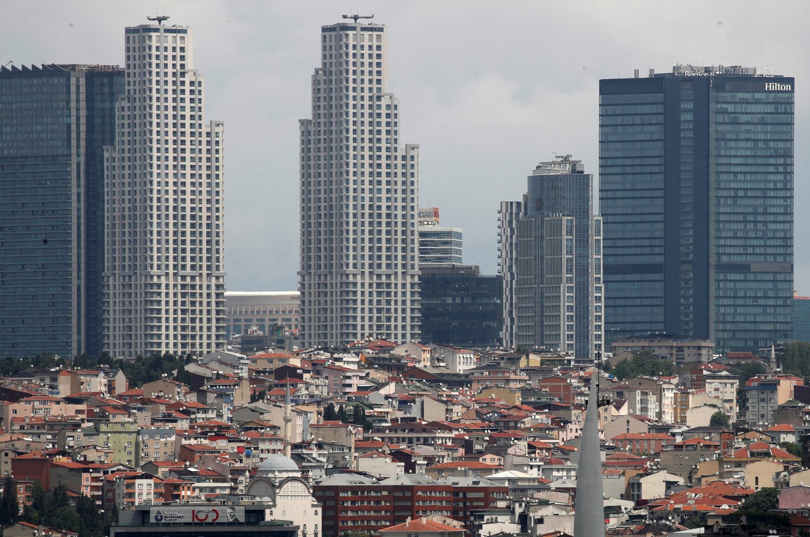 Business and residential buildings are seen in Şişli district of Istanbul, Türkiye, July 26, 2024. (Reuters Photo)