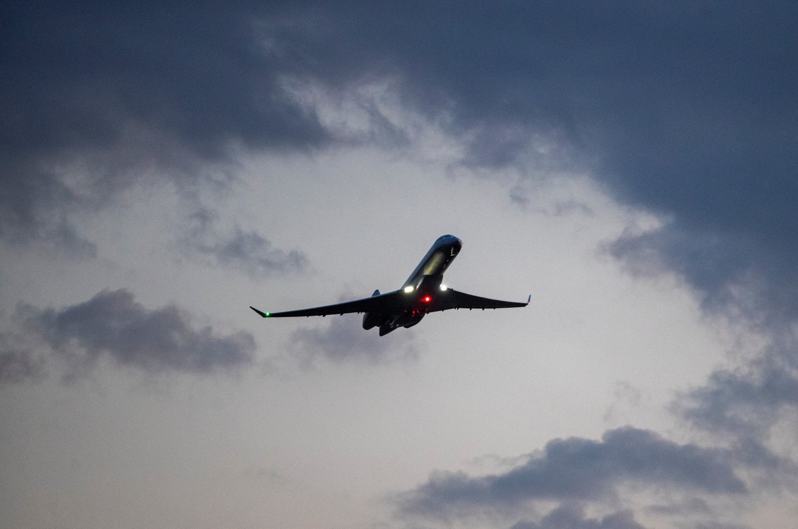 A jet, believed to be involved in the prisoner swap, takes off from Esenboğa Airport in Ankara, Aug. 1, 2024. (Reuters Photo)