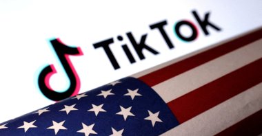 U.S. flag is placed on a TikTok logo in this illustration taken March 20, 2024. (Reuters File Photo)
