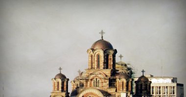 The St. Mark&#039;s Church or the Church of St. Mark is a Serbian Orthodox church located in Belgrade, Serbia, June 22, 2012. (Getty Images Photo)