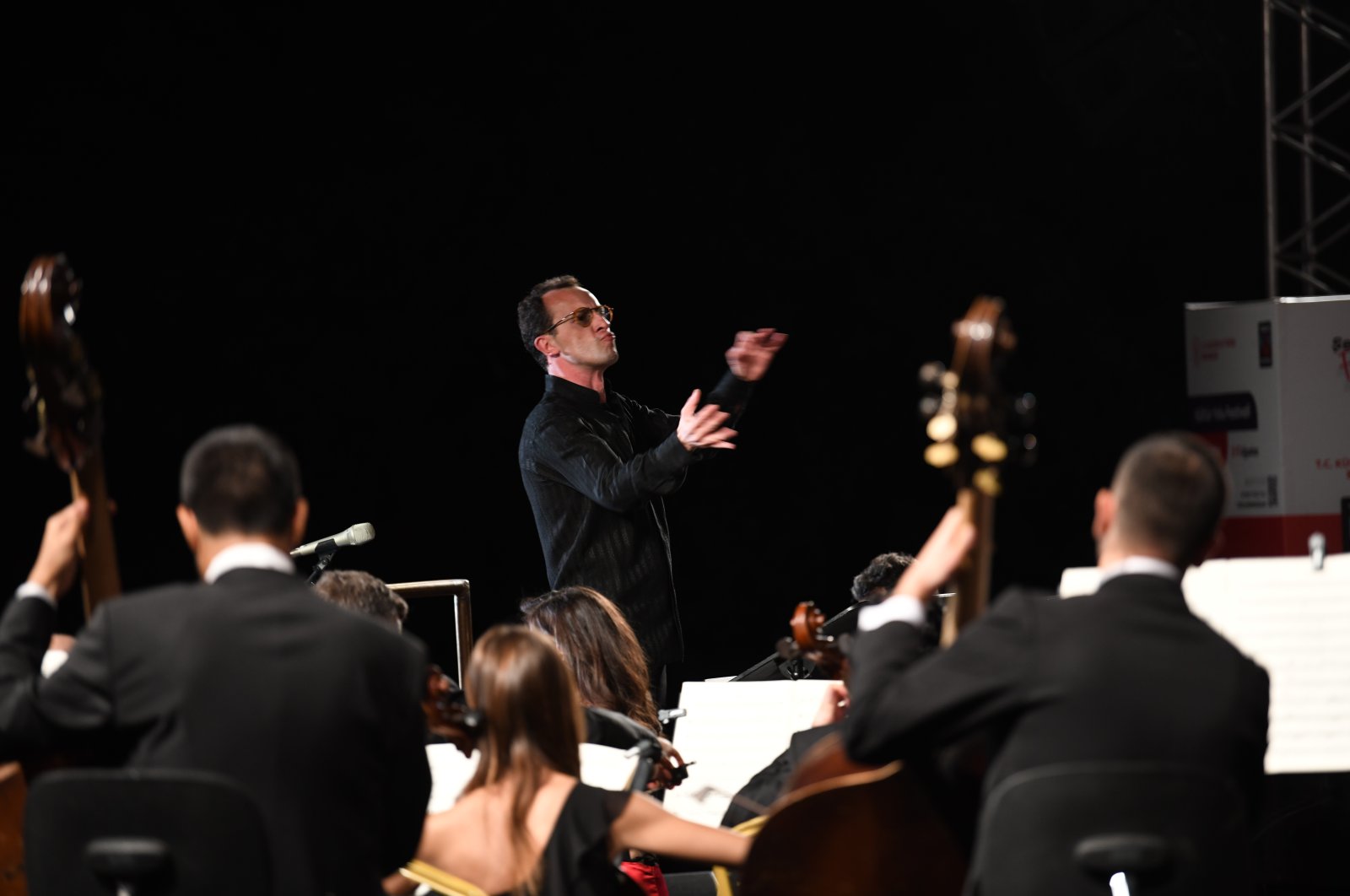 As part of the festival, the “Tango Buenos Aires” concert, performed by the State Polyphonic Choir and the Presidential Symphony Orchestra, Nevşehir, Türkiye, Aug. 3, 2024. (Photo courtesy of PGM)