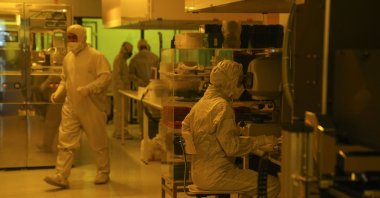 A group of researchers work as part of the "Organ-on-Chip Systems Oriented Strategic Partnership (OrChESTRA)" project at a laboratory, Ankara, Türkiye, Aug. 5, 2024. (Aa Photo)