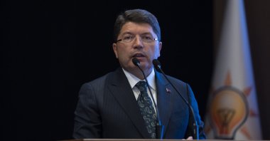 Justice Minister Yılmaz Tunç speaks at a human rights training program organized by the ruling Justice and Development Party (AK Party), Ankara, Türkiye, Aug. 5, 2024. (AA Photo)