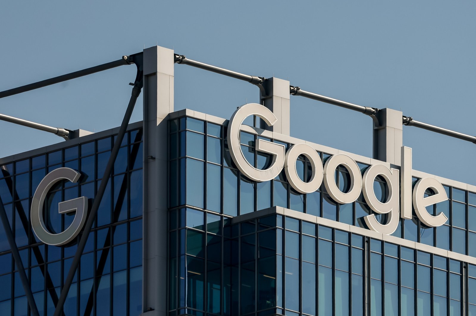  A Google business logo on an office building in midtown Atlanta, Georgia, Feb. 21, 2024 (EPA File Photo)