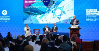 Speakers attend an international conference entitled "Rethinking International Law After Gaza," Istanbul, Türkiye, Aug. 4, 2024. (AA Photo)