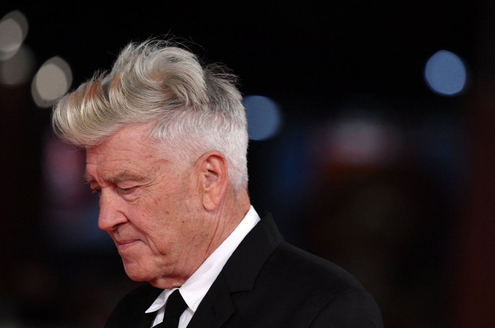 U.S. director David Lynch arrives at the 12th Rome Film Festival, Rome, Italy, Nov. 4, 2017. (AFP Photo)