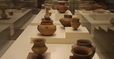 Artifacts displayed at the Şanlıurfa Archaeology Museum, Şanlıurfa, Türkiye, Aug. 6, 2024. (AA Photo) 