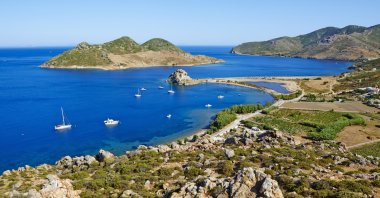 Aerial view of Patmos island, Greece, May 26, 2013. (Getty Images)