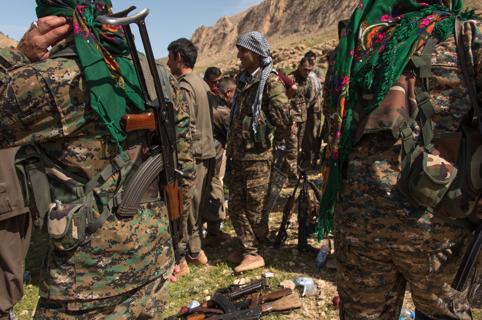 PKK members attend an event in Sinjar, Iraq, April 1, 2016. (Getty Images)