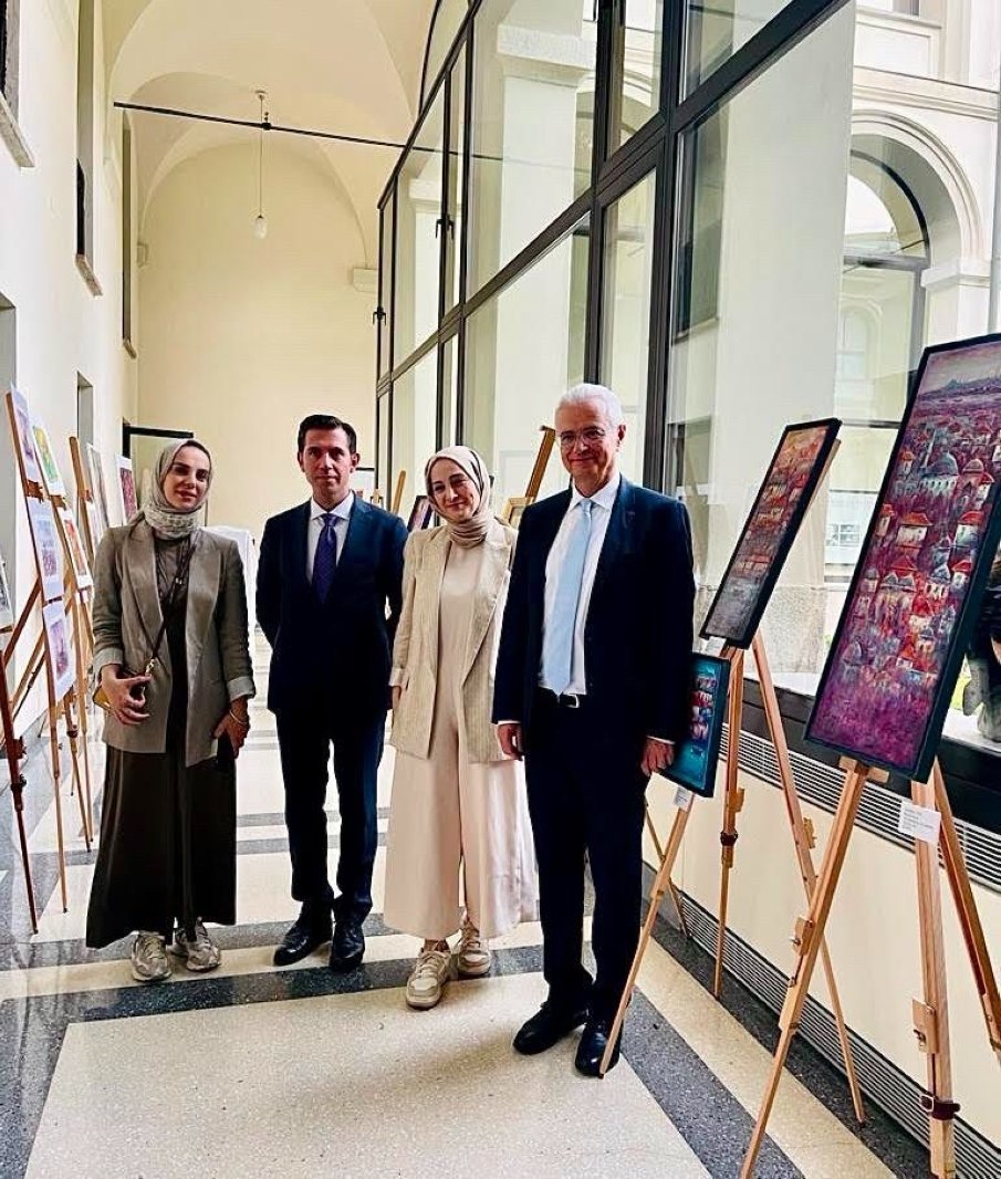 The artist's decision to donate his artwork to charity was sparked by the devastating Kahramanmaraş earthquakes on Feb. 6, 2023. (Photo courtesy of Cemal Toy)
